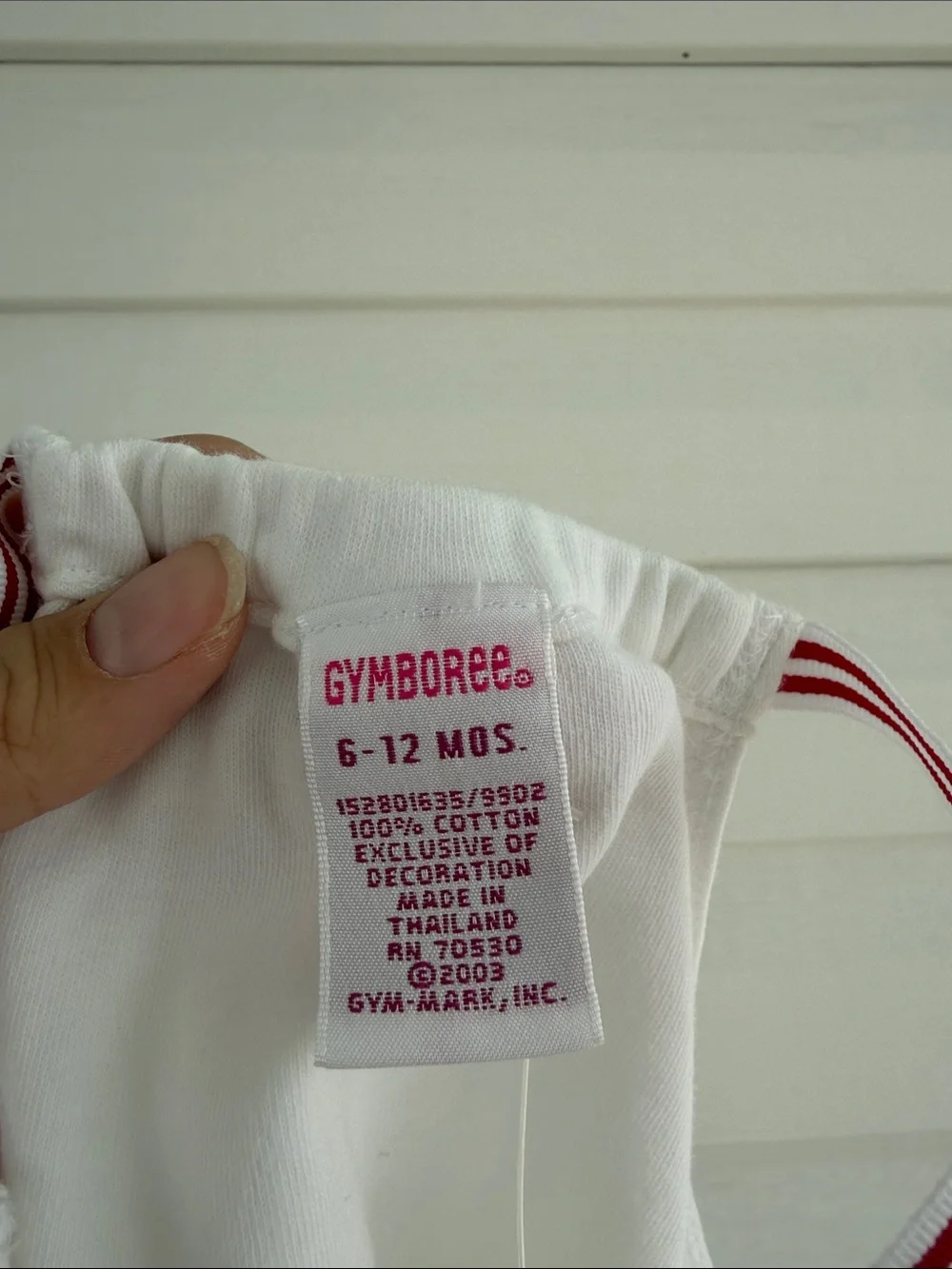 Gymboree Vintage Y2K Red Apple Tank Top 6-12 Months NWT Cotton Baby Top